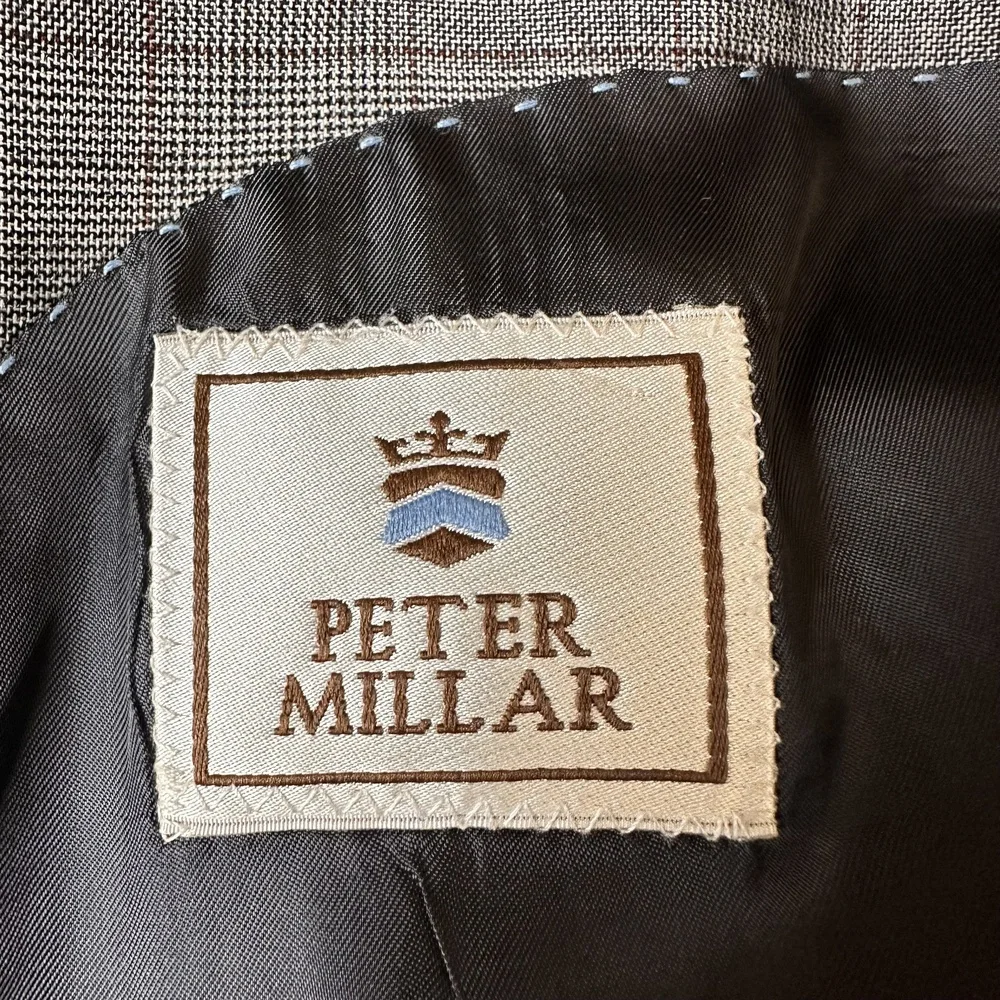 Peter Millar Soft Virgin Wool Sport Jacket Size 44 Tall